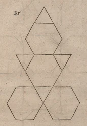 Desarrollo de un tetraedro truncado